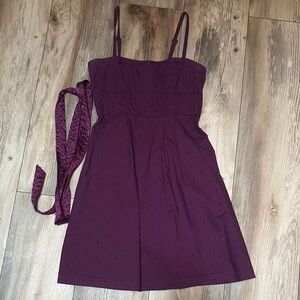 American Eagle Outfitters Plum Purple Spaghetti Strap Sundress